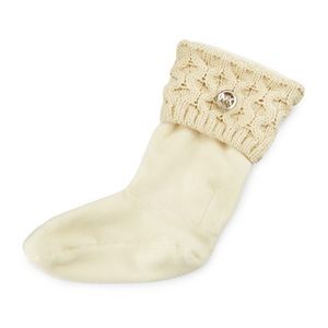 MICHAEL MICHAEL KORS | Cable-Knit Sock Vanilla. Sz. S/M